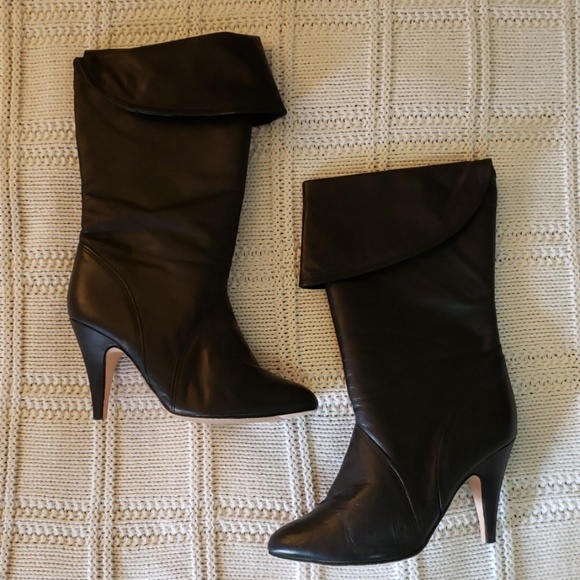 Shoes - High heel leather boots